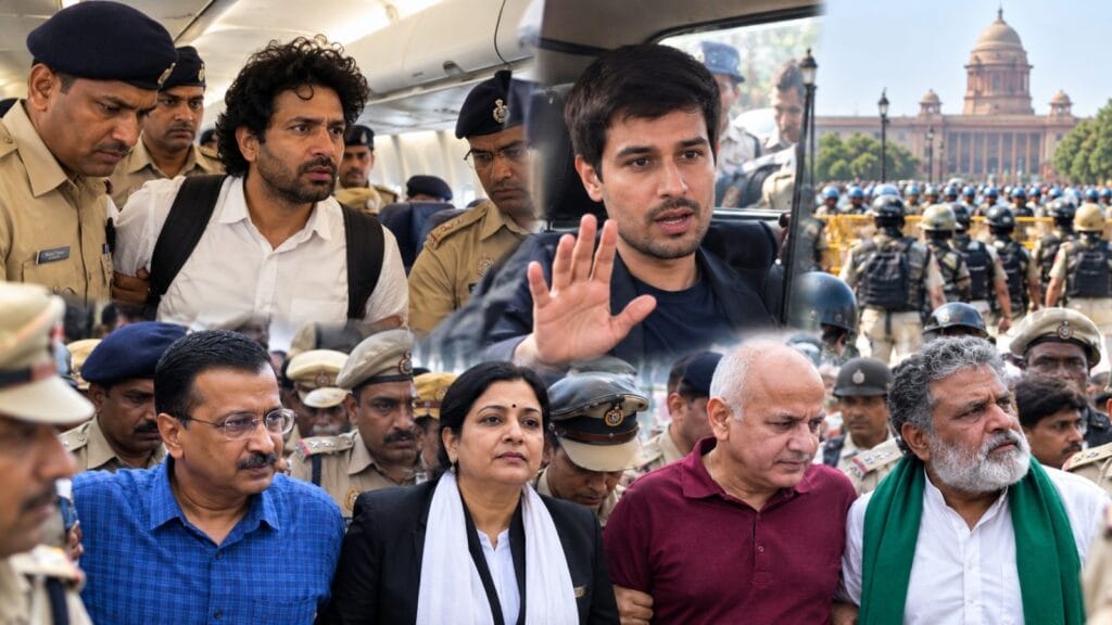 విమానం దిగకముందే అరెస్ట్.. ఢిల్లీలో ఏం జరుగుతోంది?
