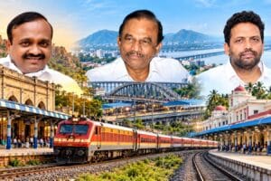 కూత పెట్టని రైలు.. క్రెడిట్ కోసం ముగ్గురు నేతల ప్రాకులాట