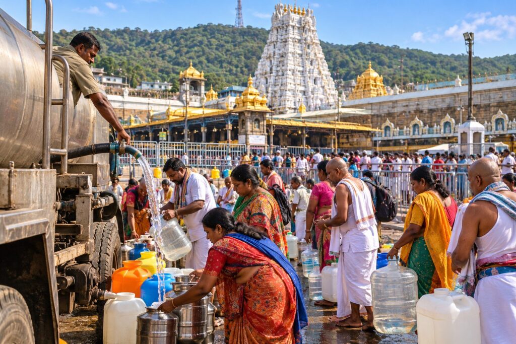 తిరుమలలో 90 రోజులకే నీళ్లు